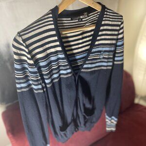 Moschino Navy Cardigan (Size M)